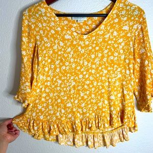 Very light ruffle blouse